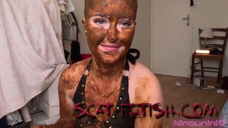PUKE (SCAT SUSHI) I eat shitty sushi and bust my ass while pissing 3 times! [FullHD 1080p] Masturbation, Dildo