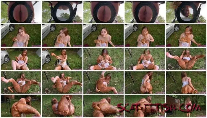 Big Pile (TOILET FEMDOM) I dominate you outdoors by making you eat my shit and much more! [FullHD 1080p] Defecation, Solo Screenshot 1