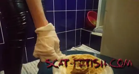 Scatshop (Mistress Antonella) Spaghetti Caviar Champagne and Poppers Farts [HD 720p] Solo, Play Food