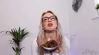 Stars Scat (Anna) Mistress prepared you a cock castle and a plate of shit [HD 720p] Solo, Blonde
