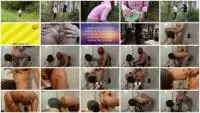 Homemade (Femdom) The bathroom, smearing shit on a beautiful ass. [HD 720p] Toilet Slavery, Latex Screenshot 1