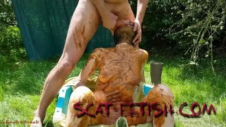 Outdoor Scat (Smearing) Amateurs hot scat session in the pool [FullHD 1080p] Domination, Blowjob