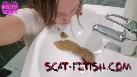 Big Pile (Solo) Desperate Sink Log in Hotel [HD 720p] Defecation, Amateur