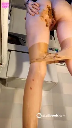Shit in Stocking (Scatbook) Crapped my tights before the big party and got super into it [UltraHD 2K] Peeper, Solo