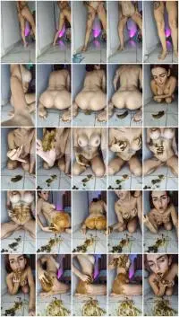 Defecation (CamiDirty) A lot of shit for you [UltraHD 2K] Teen, Solo Screenshot 1