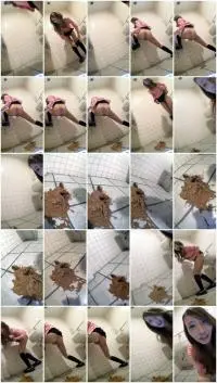 Asian Scat (An) Explosion From Yukie on the toilet floor [UltraHD 2K] China, Hairy Screenshot 1