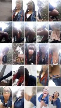 Ebony Public Poop (UniElla) Beach Shit [UltraHD 2K] Solo, Poop Screenshot 1