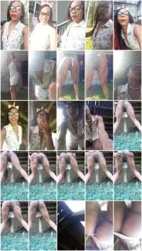 Ebony Outside Poop (UniElla) Am pee n poo [UltraHD 2K] Solo, IR, Outdoor Screenshot 1