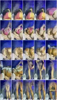 Poop Videos (p00girl) Pour whipped cream my dirty ass [UltraHD 2K] Panties, Solo Screenshot 1