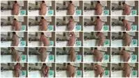 BBW Scat (Samantha Starfish) Diarrhea Accident While Washing Dishes [FullHD 1080p] Solo, Defecation Screenshot 1