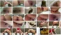 Pooping (Scat Girl) Large poop [FullHD 1080p] Solo, Blonde Screenshot 1