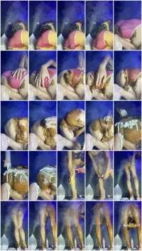 Panty Scat (P00girl) Pour whipped cream my dirty ass [UltraHD 2K] Solo, Toy, Poop Screenshot 1