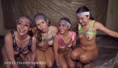 Face Punching (Kaitlyn Katsaros, Isabel Moon, Lolly Mai, Natalie Brooks) 3rd Scat Scene [FullHD 1080p] Shit Smearing, Group