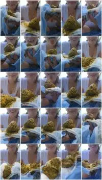 ScatBook (PrincessBabyLuna) Smelly lick the shit out of the diaper [UltraHD 2K] Eat Shit, Diaper Screenshot 1