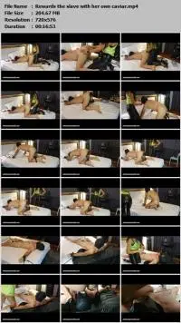 ScatShop.com (Mistress Antonella) Rewards the slave with her own caviar [SD] Fisting, Latex Screenshot 1