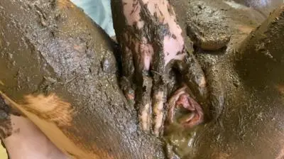 Shitting (p00girl) Shit smearing in lingerie hairy pussy in poop [FullHD 1080p] Solo, Panty, Masturbation
