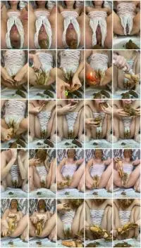 Big Shit Pile (p00girl) Poop, shit on face, double penetration, chew [UltraHD 2K] Shitting, Panty Screenshot 1