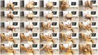 Scatbook.com (Helena Moeller) Whipped cream in ass &amp; Shitting &amp; Tasting Shit [FullHD 1080p] Defecation, Blonde Screenshot 1