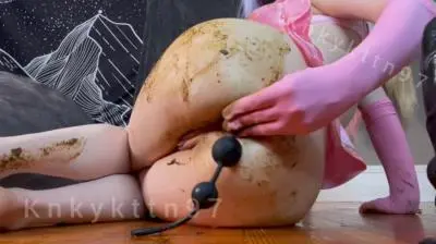 Defecation (KnkyKttn97) Pink And Brown [HD 720p] Solo, Shitting Ass