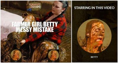 Manurefetish.com (Betty) Farmer Girl Betty's Messy Mistake [HD 720p] Cow, Submerging