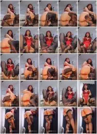 DarkFans.com (Domina Marbella) Me encanta el fetichismo. Hoy foot fetish en lencería roja [UltraHD 2K] Solo, Toilet Slavery Screenshot 1