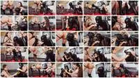 Perverformer.com (Yara Frei, Mistress Kirsch, Mistress Clara, Cosmo) Animalistic Scat Feeding Session in Strict Chastity [FullHD 1080p] Germany, Scat Screenshot 1
