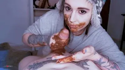 SG-Video.com (Betty) Bettys Shit - Covered Dick Blowjob And Poop - Smeared Ass Fuck [FullHD 1080p] Blowjob, Anal