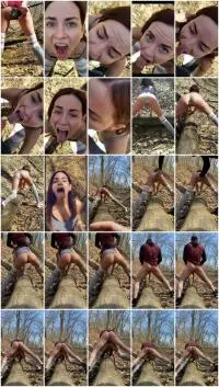 Scatbook (LilButtLex) Woods Fuck Full Version. [UltraHD 2K] Solo, Amateur Screenshot 1