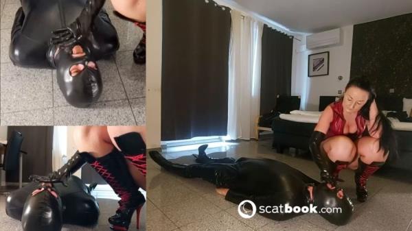 Scatbook.com (Mistress Luciana) Na los friss meine Scheiße restlos auf [HD 720p] Germany, Scat