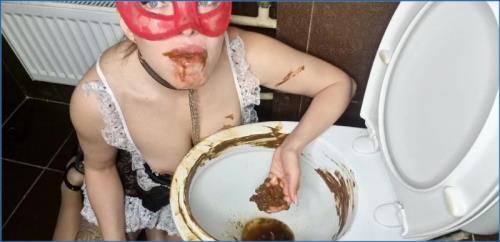 Scatlina's Toilet Cleanup Scat Vid in HD – Scat-Slaves poster