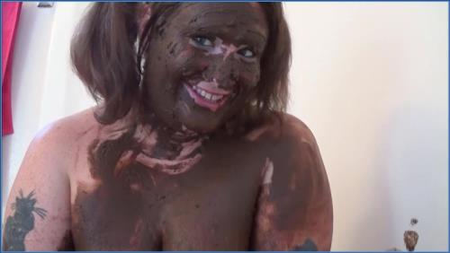 Samantha Starfish BBW Scat Fetish: Pussy Stuffing and Face Smearing