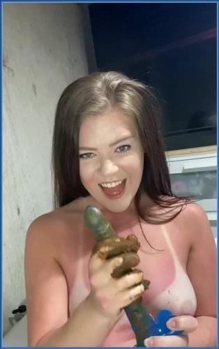 Expert Anal Play: Cleaning My Dirty Dildo Ass to Mouth on Scatbook – Scat-Slaves poster