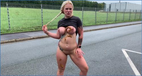 SteffiBlond roadside scat action, HD quality – Scat-Slaves poster