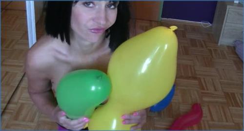Download Amarotic's FullHD Nylon Dildo Play with SCHEISS-Luftballons Scat-Slaves.net