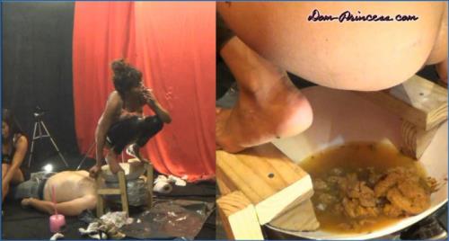 Femdom Princess Andrea Dominates in Dark Toilet Ideas Part 07 FullHD Scat Session