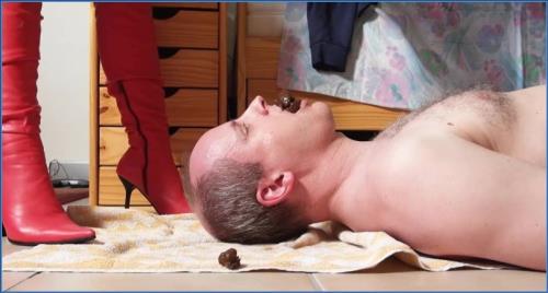 German Toilet Slave's Mouth Filled in Scatqueens-Berlin HD 720p