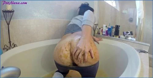 PooAlexa and Jessica Valentino in Extreme Messy Enema Bath and Scat Fetish – Scat-Slaves poster