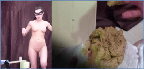 MilanaSmelly Extreme Facesitting with Toilet Slave and Menstrual Bowl in HD – Scat-Slaves poster