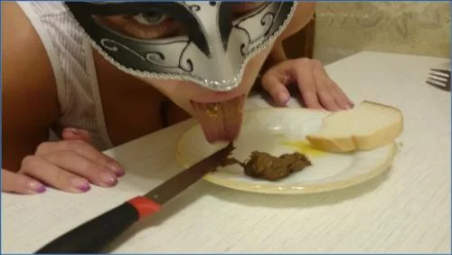 Amber's wild poop smearing action in Full HD – Scat-Slaves poster