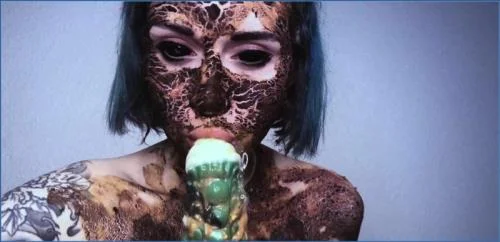 DirtyBetty in a French Scat show with Deep Smearing and Anal Toy Play - related scat video at Scat-Fetish