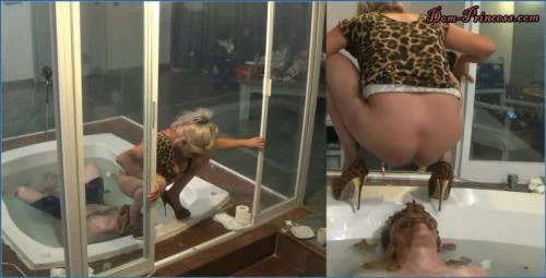 Nicole HD Jacuzzi Fillup Part 4: Extreme Sado Scat and Femdom Scatting – Scat-Slaves poster