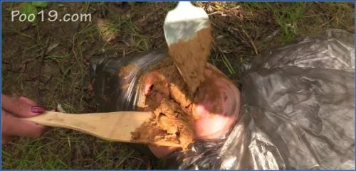 Milana Smelly's Forest Fetish: Intense Outdoor Shit Eating