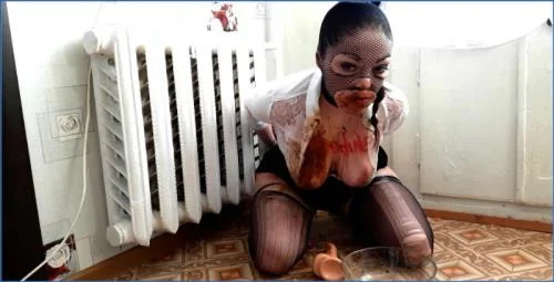 Scatlina Tied Slave Scat Fetish and Piss Play FullHD Download