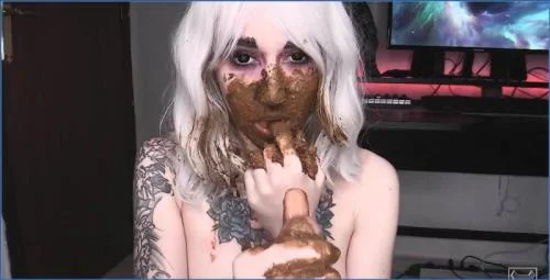 Big Shit Scat Swallowing by Black Eyes Demon Betty in FullHD – Scat-Slaves poster