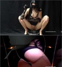 Mistress Gaia's Italian Scat Fetish video with Slave Niky - popular scat video at Scat-Fetish