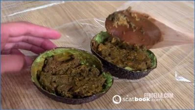 Ella Dearest Pushes Limits in AVOCADO REFILL: Extreme Scat and Foodplay - scat porn video at Scat-Fetish.com