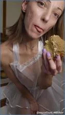 Mycelium Mother Defecates and Smears in Solo Big Shit Scat Cake - popular scat video at Scat-Fetish