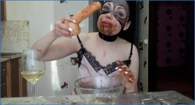 Scat Lina Russian Freak Shits, Smears, and Eats Her Own Poop - popular scat video at Scat-Fetish