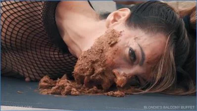 Scat Pervert Girls - BLONDIE'S BALCONY BUFFET: A Lesbian Scat & Piss - related scat video at Scat-Fetish