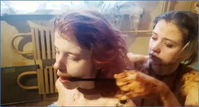 Jelena's Extreme Mucky Scat and Vomit Thrills in a Wild Threesome - scat porn video at Scat-Fetish.com